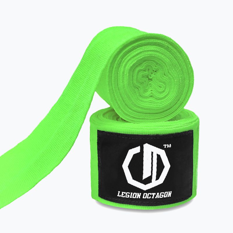 Boxing wraps Octagon Legion Standard 500 cm light green 2