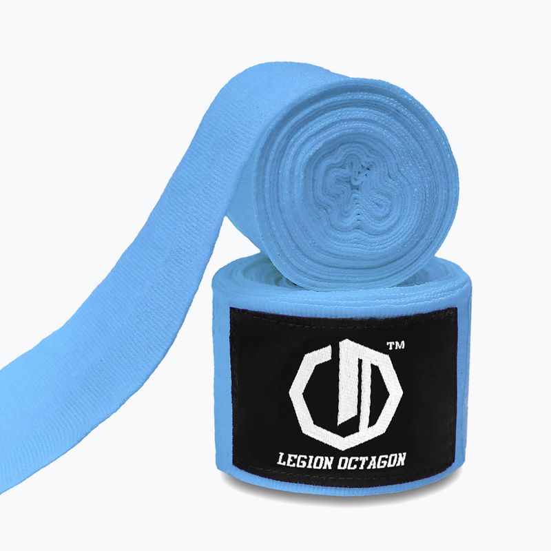 Boxing wraps Octagon Legion Standard 500 cm light blue 2