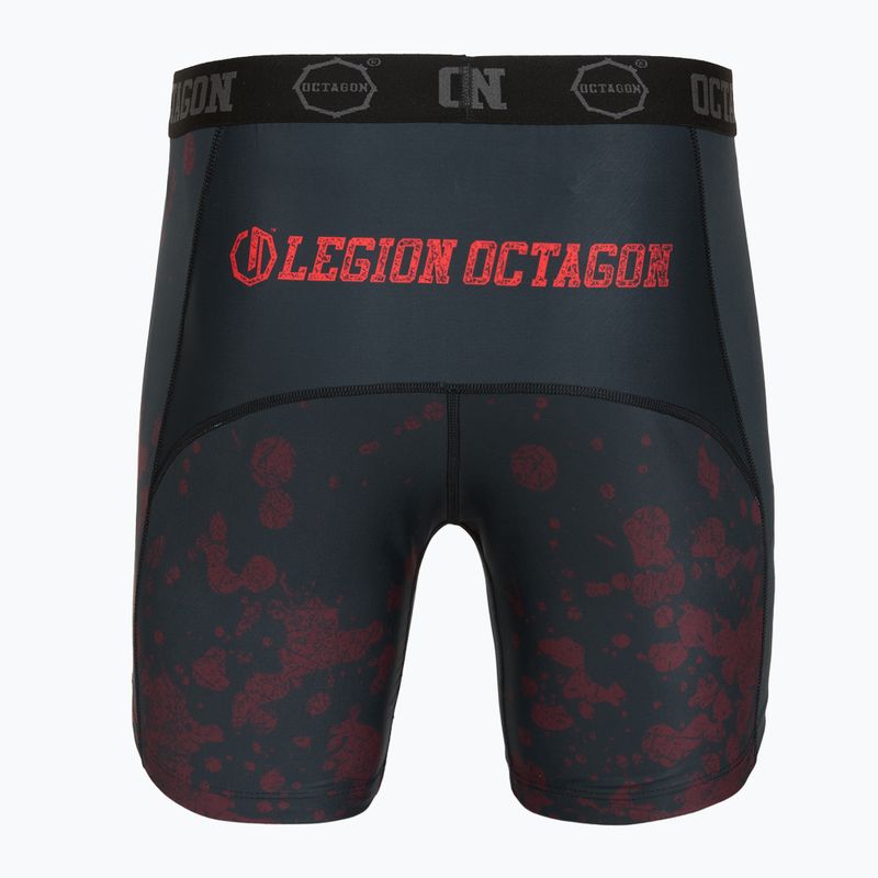 Rashguard męski Octagon Legion Grunge black/red 2