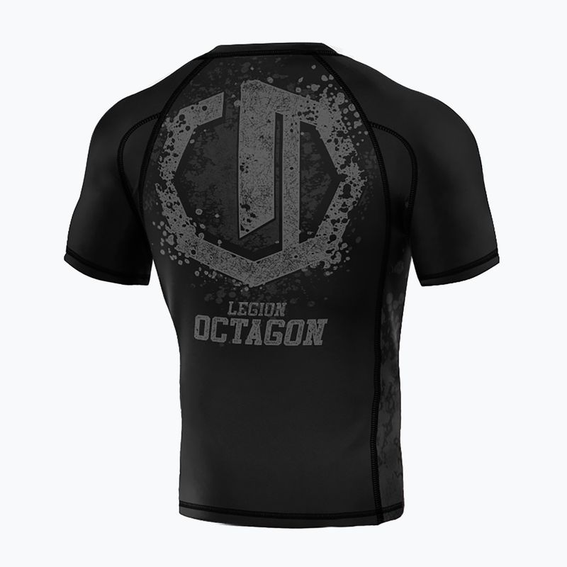 Men's rashguard Octagon Legion Premium Grunge black/grey 2