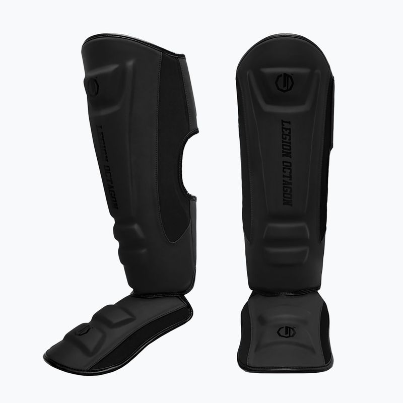 Foot and shin guards Octagon Legion Enforcer black