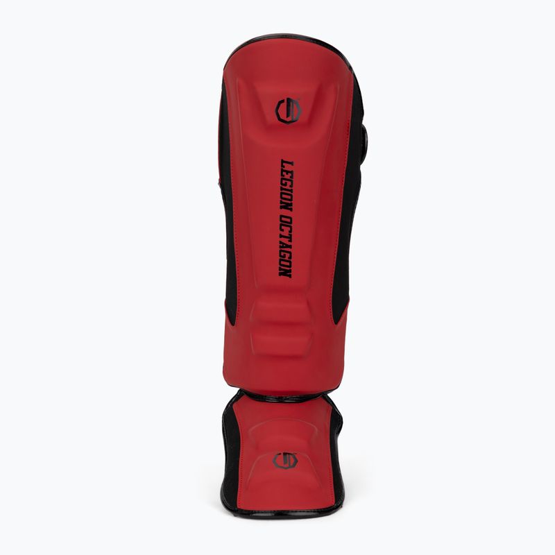 Foot and shin guards Octagon Legion Enforcer dark red 4