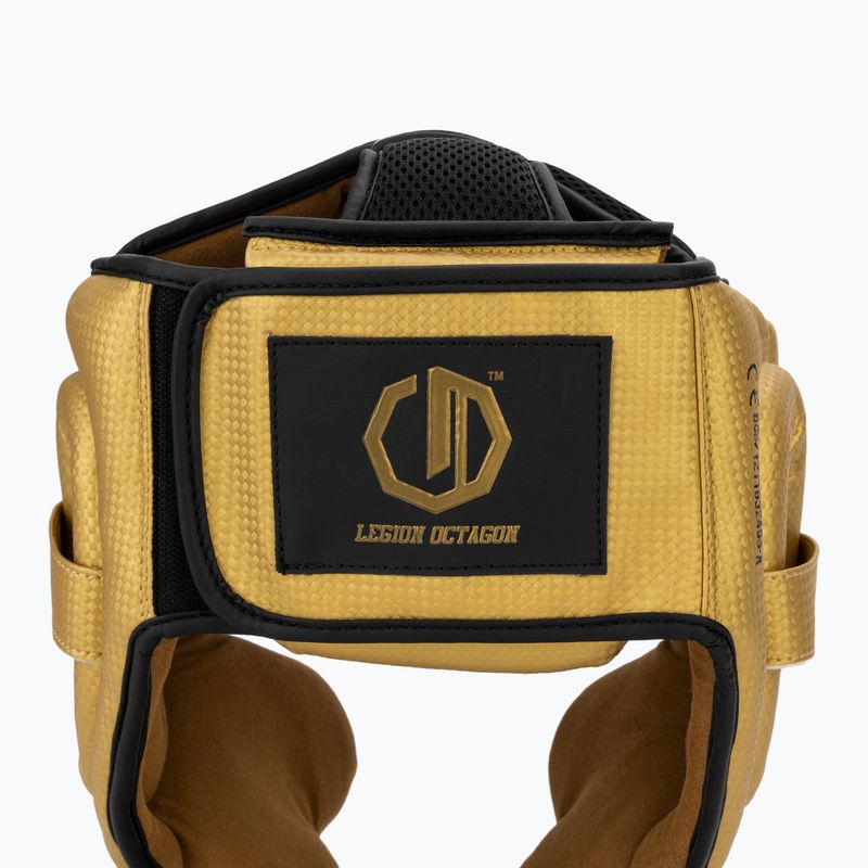 Boxing helmet Octagon Legion Kevlar gold 4
