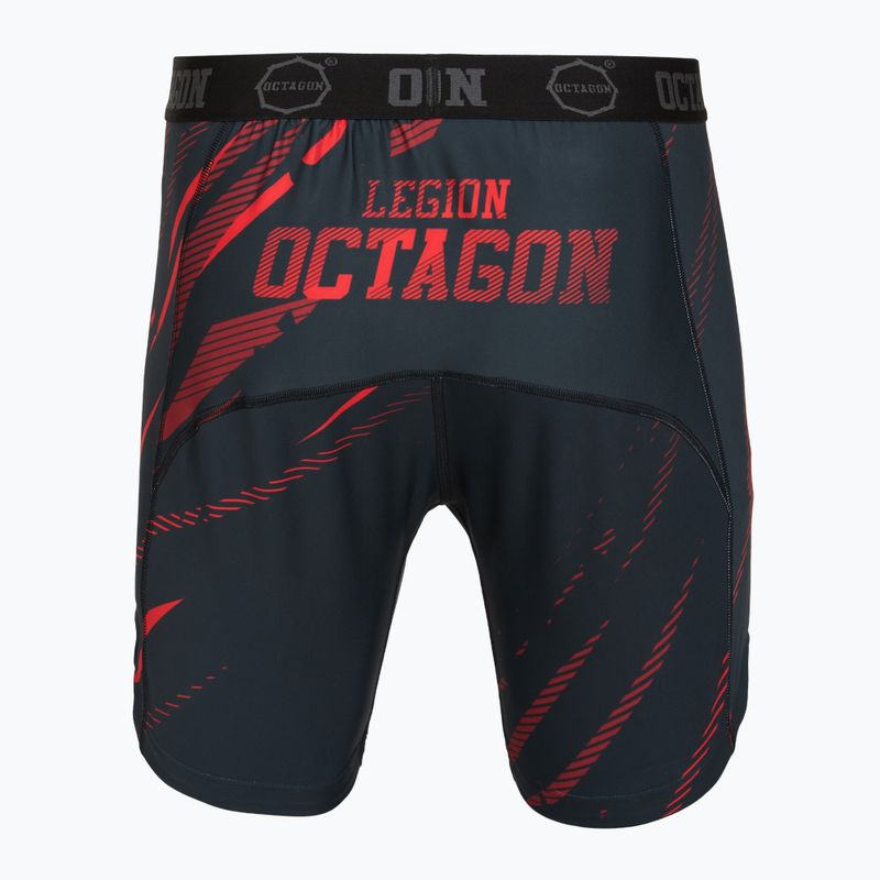 Men's training shorts Octagon Legion Escape black/red 2