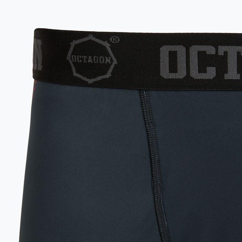 Men's training shorts Octagon Legion Escape black/red 3
