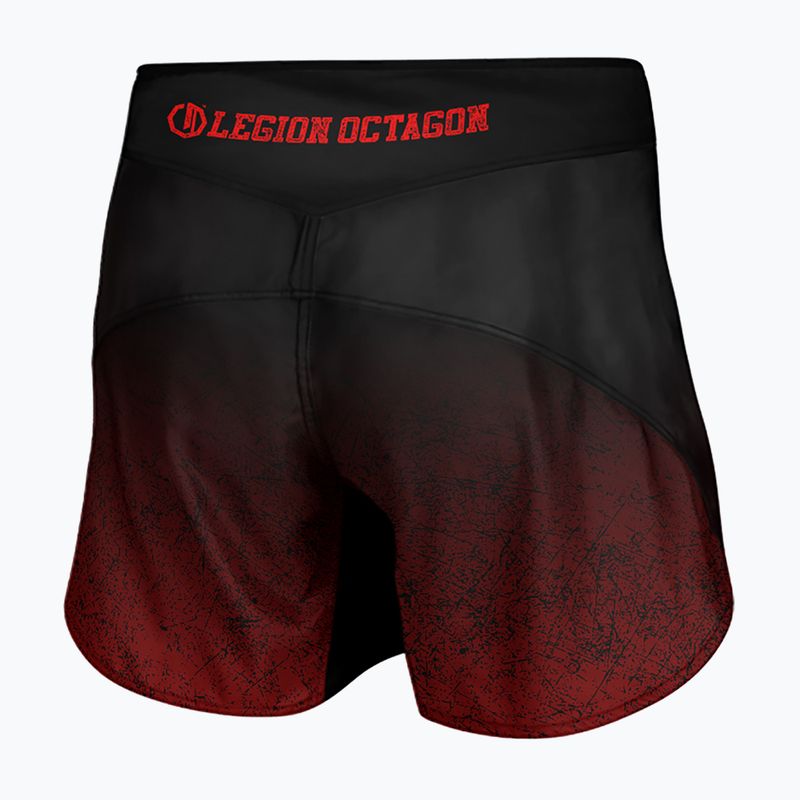 Men's training shorts Octagon Legion Conquest black/red 2