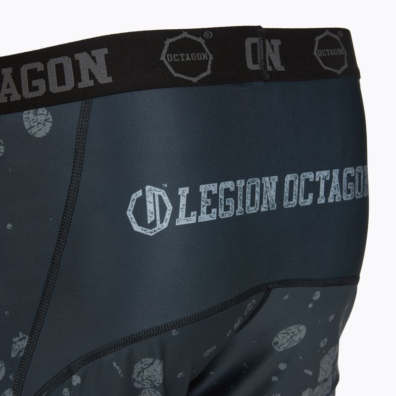Men's training shorts Octagon Legion Grunge black/grey 4