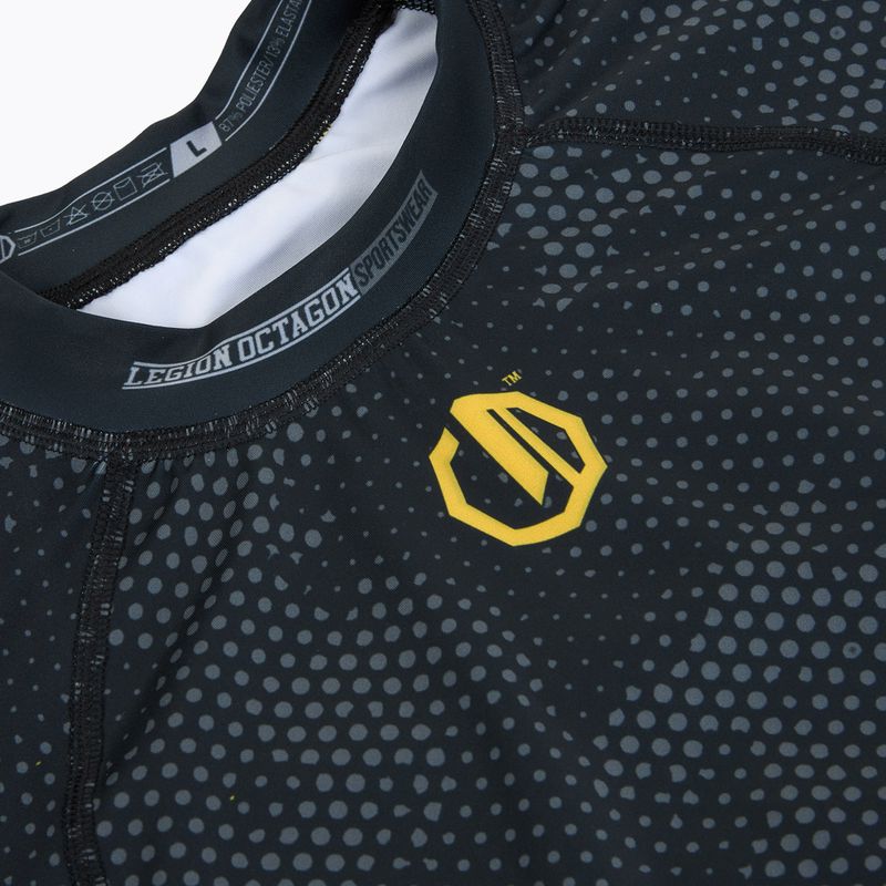 Men's rashguard Octagon Legion Premium black/yellow 3