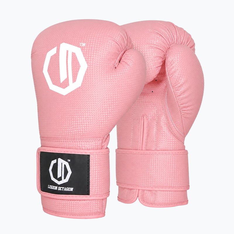 Women's boxing gloves Octagon Legion Kevlar powder pink 2