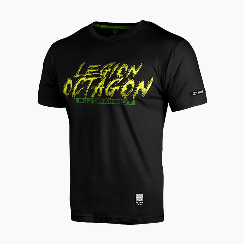 Men's T-shirt Octagon Legion Brainrot Braziliano Crocodano black/multicolor