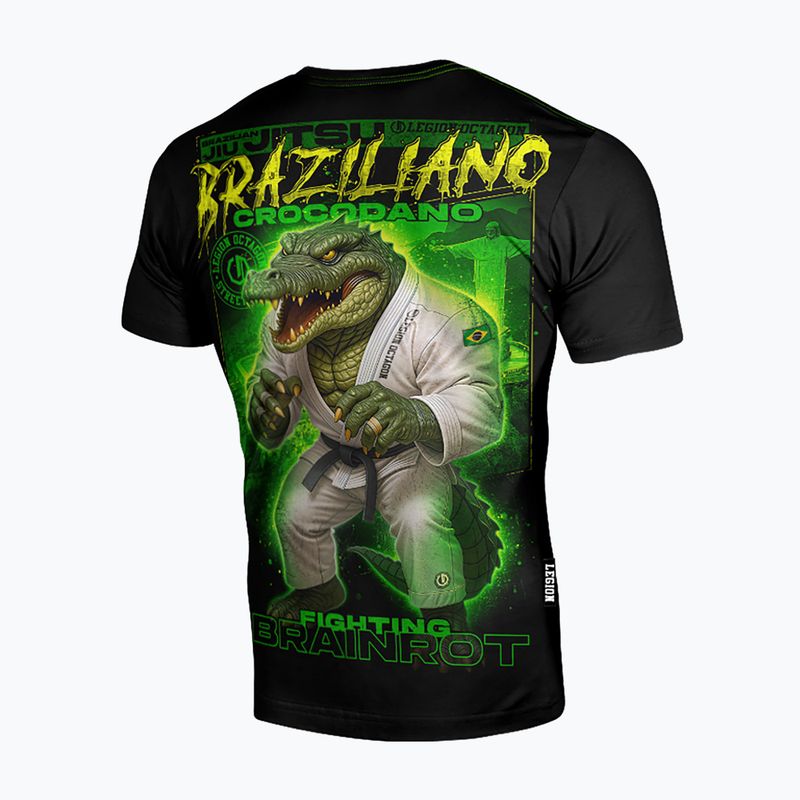 Men's T-shirt Octagon Legion Brainrot Braziliano Crocodano black/multicolor 2