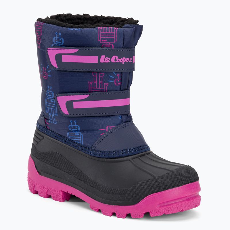 Lee Cooper children's snow boots LCJ-23-44-2007 navy/fuchsia