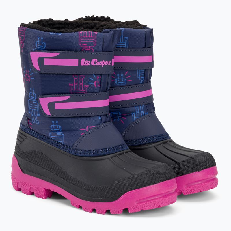 Lee Cooper children's snow boots LCJ-23-44-2007 navy/fuchsia 4