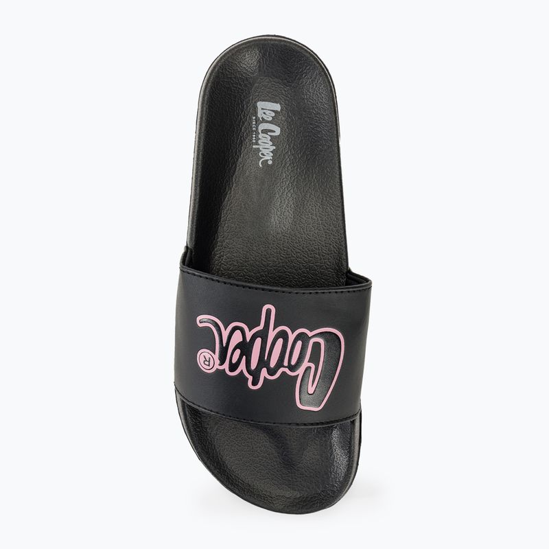 Lee Cooper women's slides LCW-24-42-2482 black/pink 5