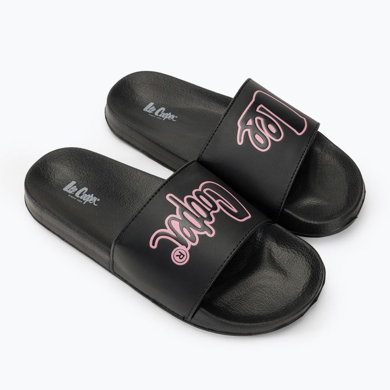 Lee Cooper women's slides LCW-24-42-2482 black/pink 8