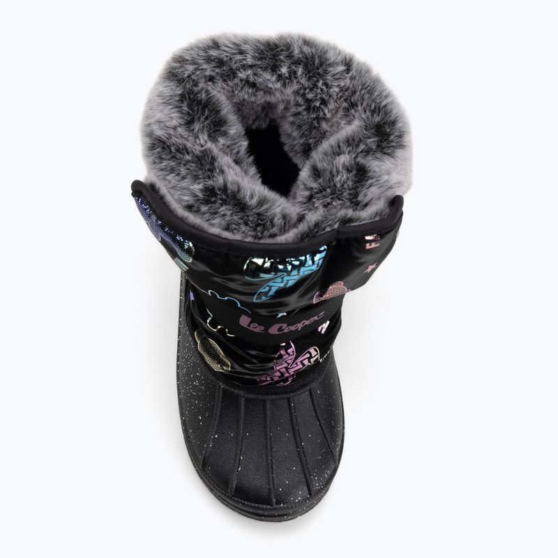Children's snow boots Lee Cooper LCJ-25-10-3787K black/fushia 5