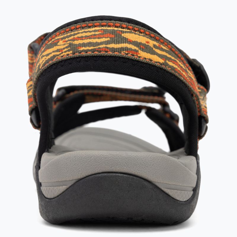 Grisport women's sandals 349025L khaki/orange/orange 6