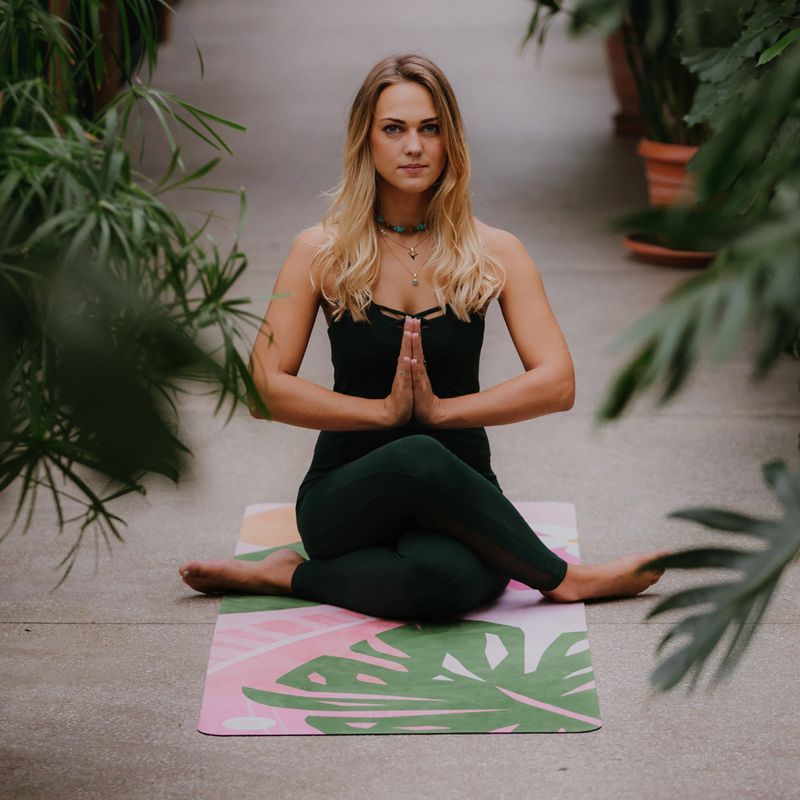 Moonhola TROPICANA TRAVEL yoga mat 1.5 mm pink SKU-120 5