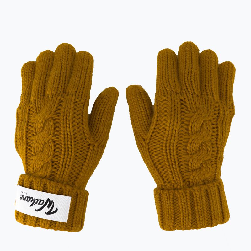 Women's trekking gloves Waikane Vibe Mustard brown 3