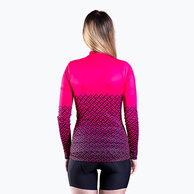 Women's cycling sweatshirt Quest Limone magenta 2