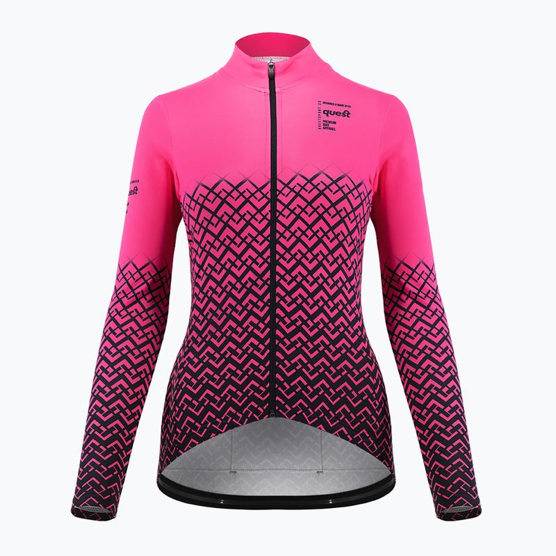 Women's cycling sweatshirt Quest Limone magenta 3