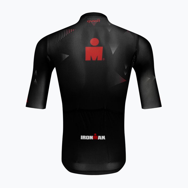 Quest Race Line France Iron Man men's cycling jersey black 2