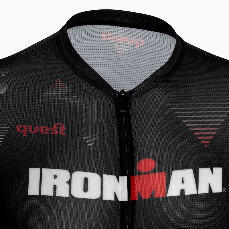 Quest Race Line France Iron Man men's cycling jersey black 3