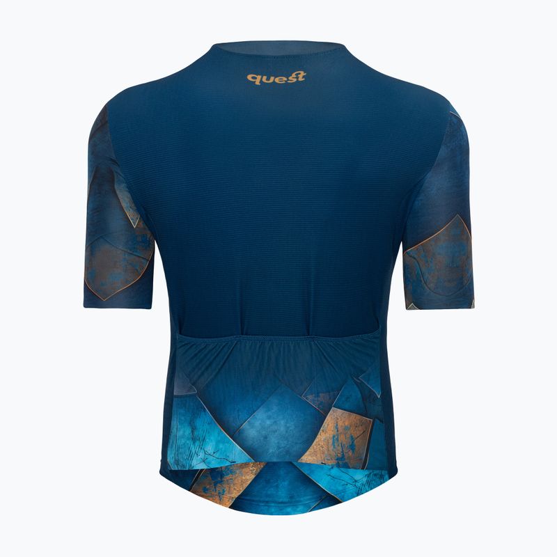 Men's Quest Gold Pacific cycling jersey 2