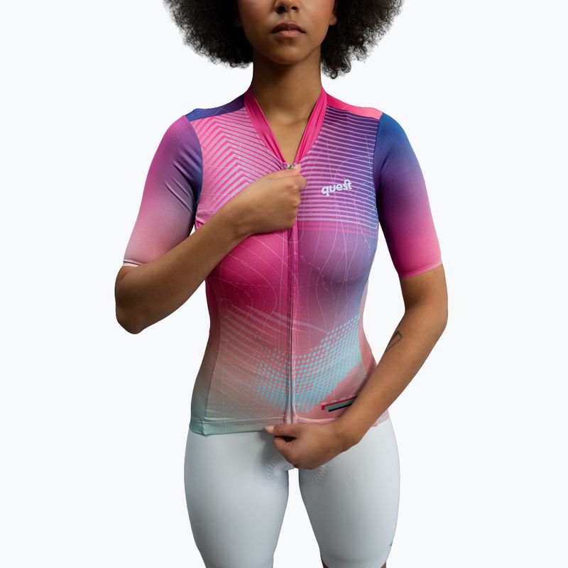 Women's cycling jersey Quest Pink Wind W 6