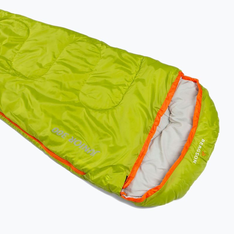 Children's sleeping bag BERGSON Junior 300 grenoble green 2