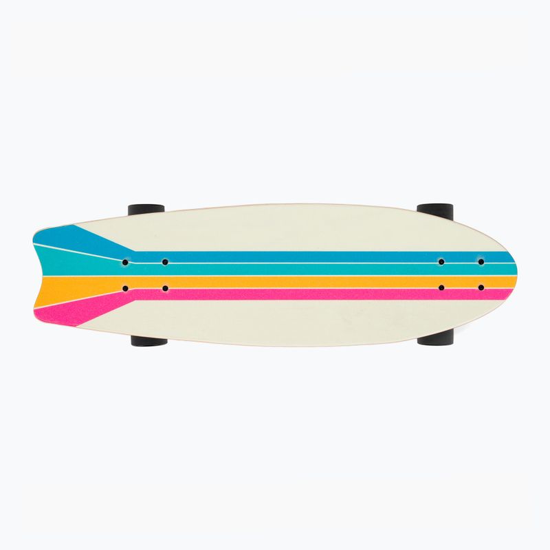 Surfskate skateboard Cutback Color Wave coloured 3