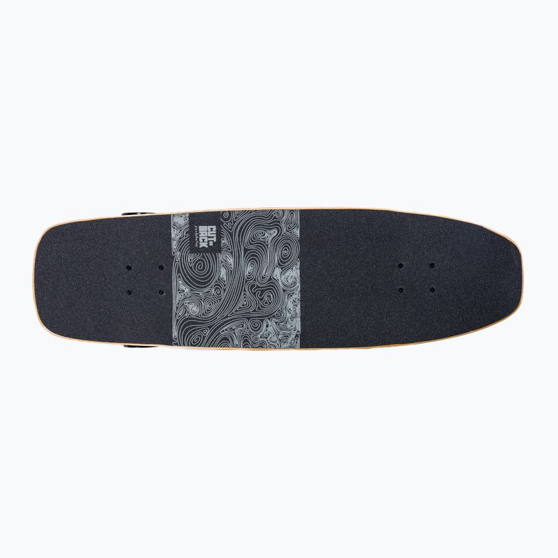 Surfskate skateboard Cutback Black Wave black 3