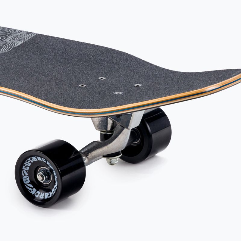 Surfskate skateboard Cutback Black Wave black 7