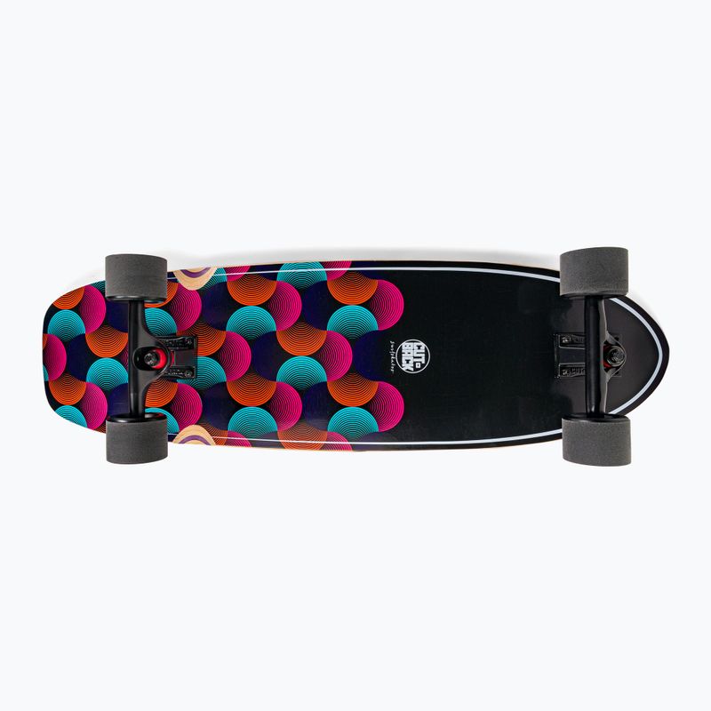 Surfskate skateboard Cutback Big Wave 34" black and colour CUT-SUR-BWA