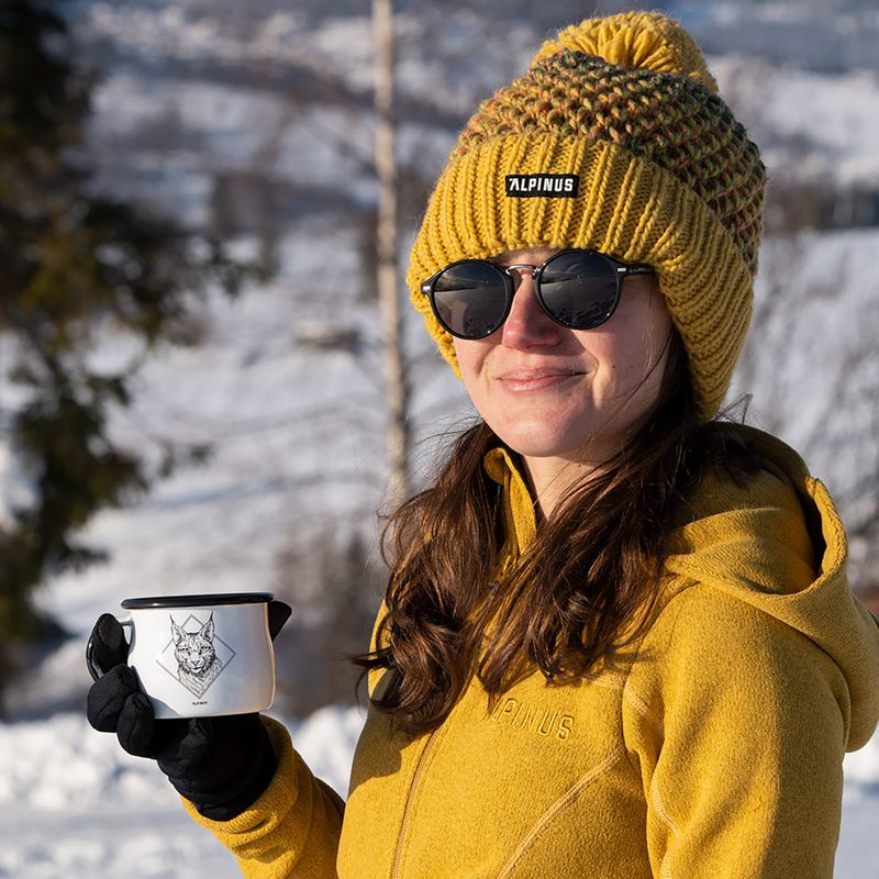 Travel mug Alpinus Enamelled White Lynx 6