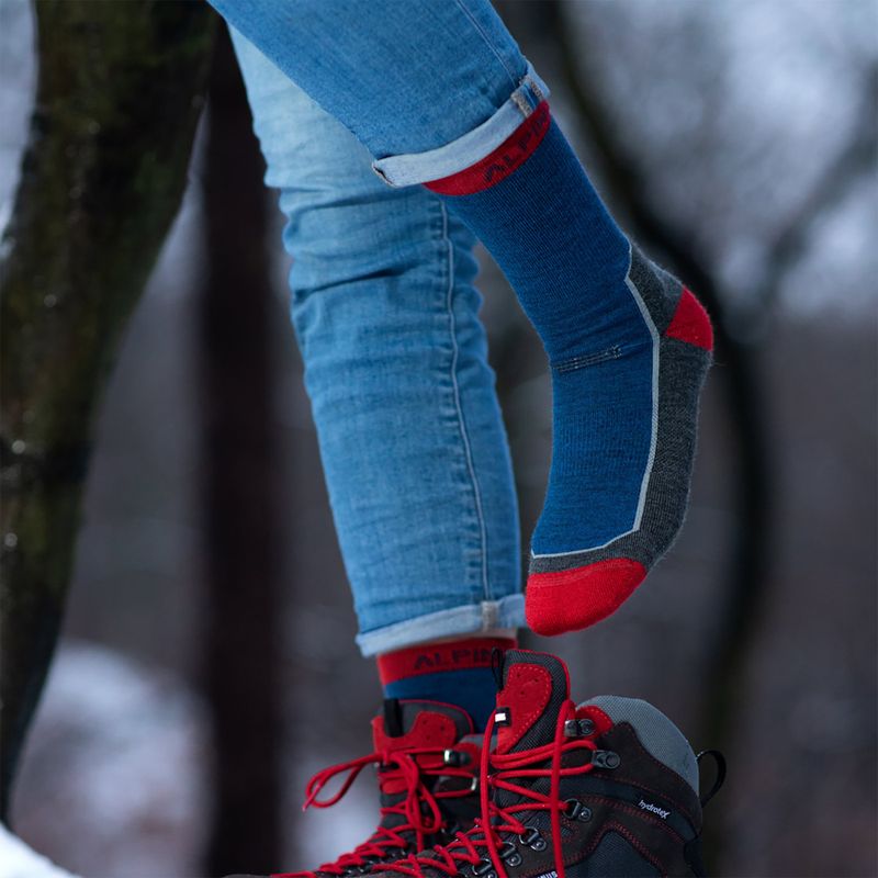 Alpinus Avrill navy blue/black trekking socks FI18436 3