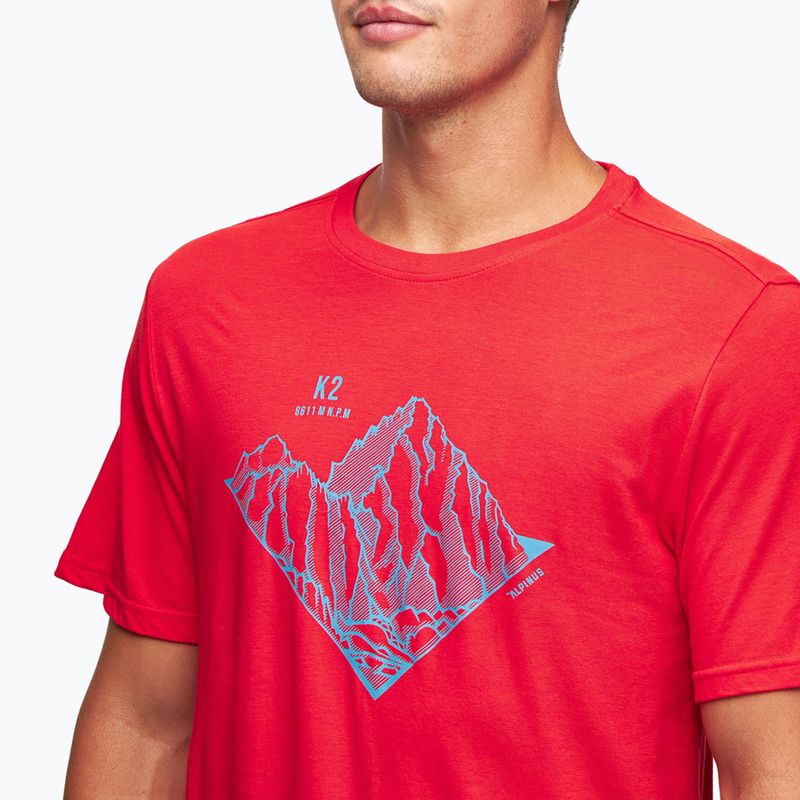 Alpinus Skilbrum men's t-shirt red 4