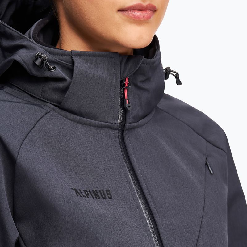 Women's softshell jacket Alpinus Minthi graphite/black 3