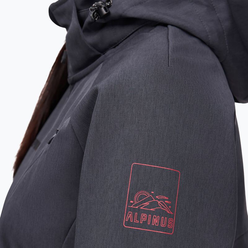 Women's softshell jacket Alpinus Minthi graphite/black 4