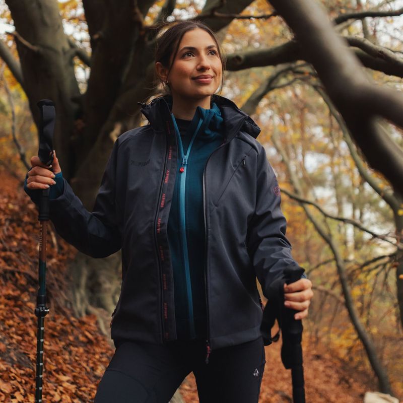 Women's softshell jacket Alpinus Minthi graphite/black 7