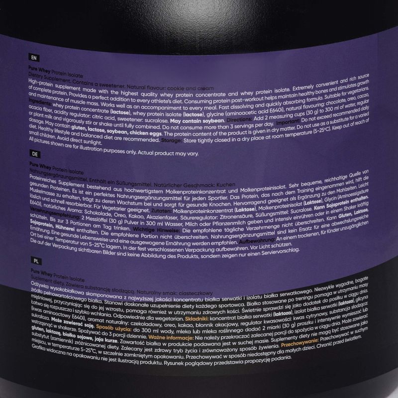 Pure Whey MONDOLAB Protein Isolate 1.8kg cake MND006 2
