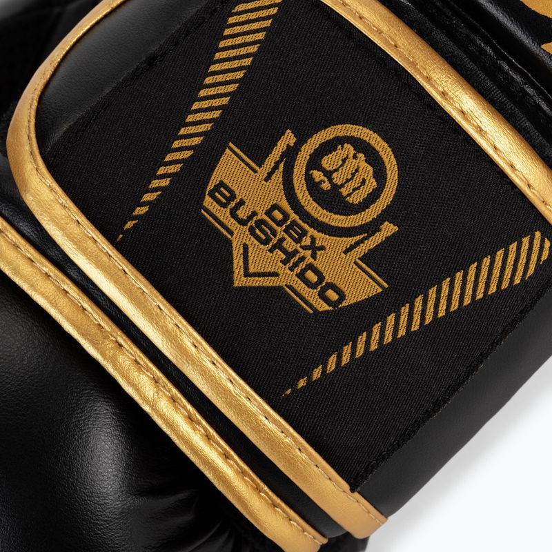 DBX BUSHIDO "HAWK" boxing gloves Active Clima black and gold B-2v17 5