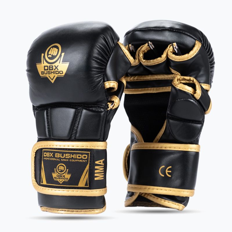DBX BUSHIDO Master MMA grappling gloves black/gold