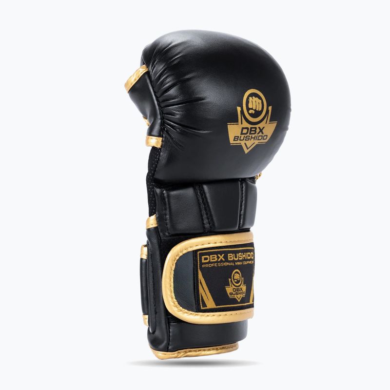 DBX BUSHIDO Master MMA grappling gloves black/gold 4