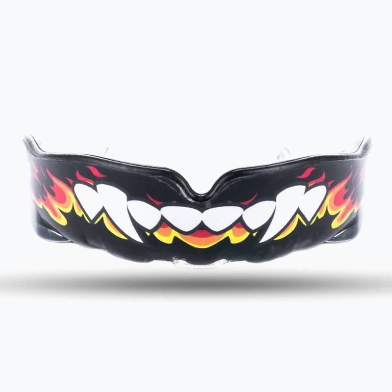 Mouthguard DBX BUSHIDO Flame HydraGel black/white/yellow 3