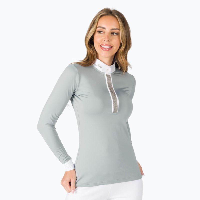 Women's longsleeve competition shirt FERA Equestrian Stardust grey 1.1.l