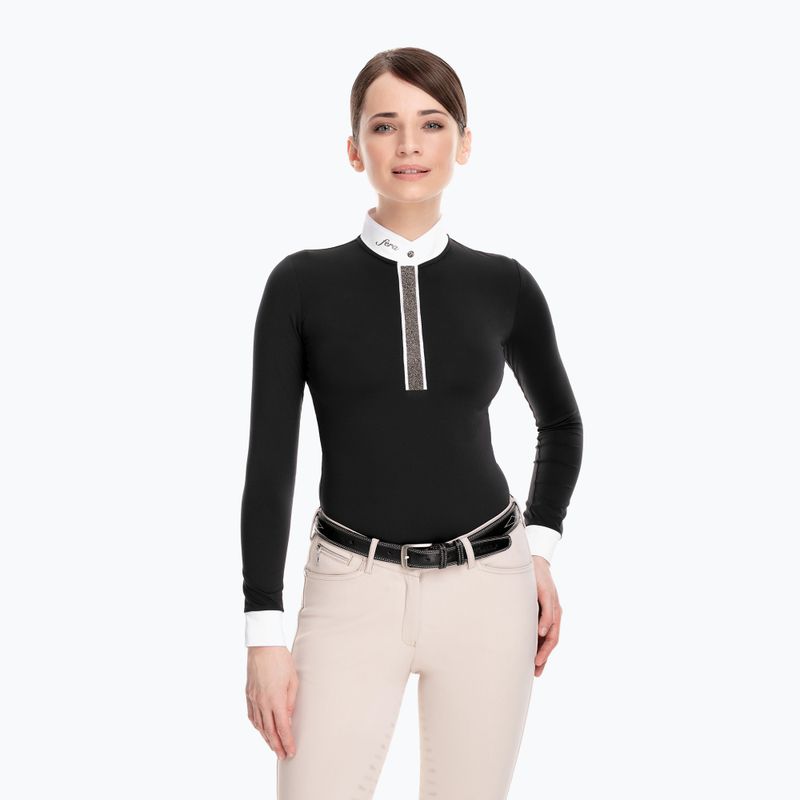 FERA Equestrian Stardust women's competition longsleeve shirt black 1.1.l
