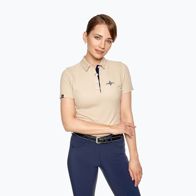 FERA Equestrian Polo Bea beige women's equestrian shirt 1.4.