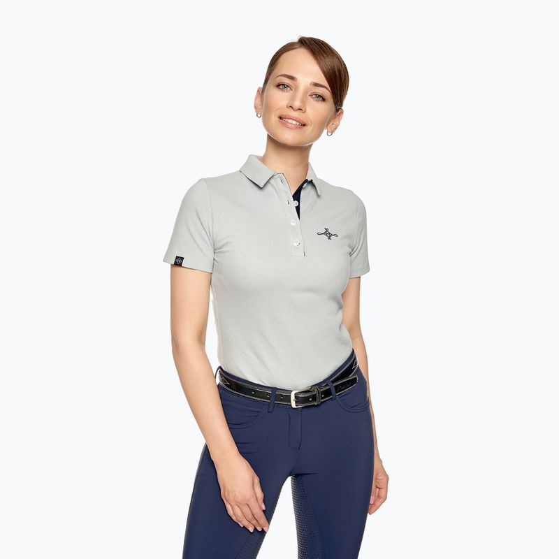 FERA Equestrian Polo Bea grey women's equestrian shirt 1.4.