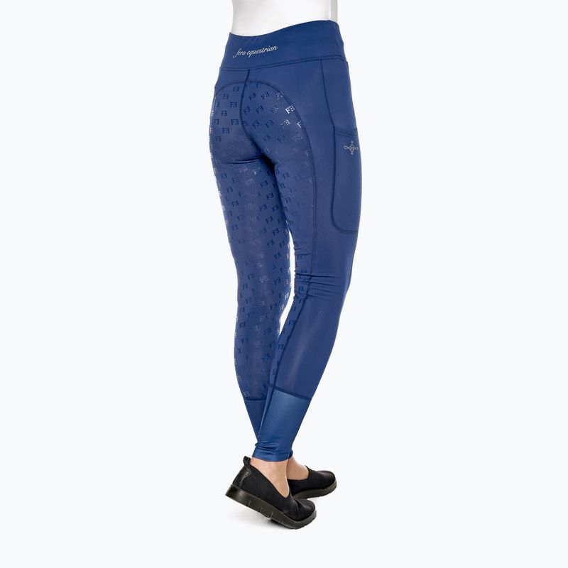 Women's equestrian leggings FERA Equestrian Enola navy blue 1.3. 6